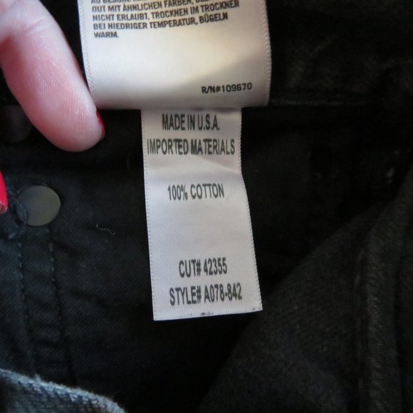 AGOLDE X ARITZIA TALULA High Rise Taper Jeans in Faded Black - Size US 25 - Picture 12 of 16